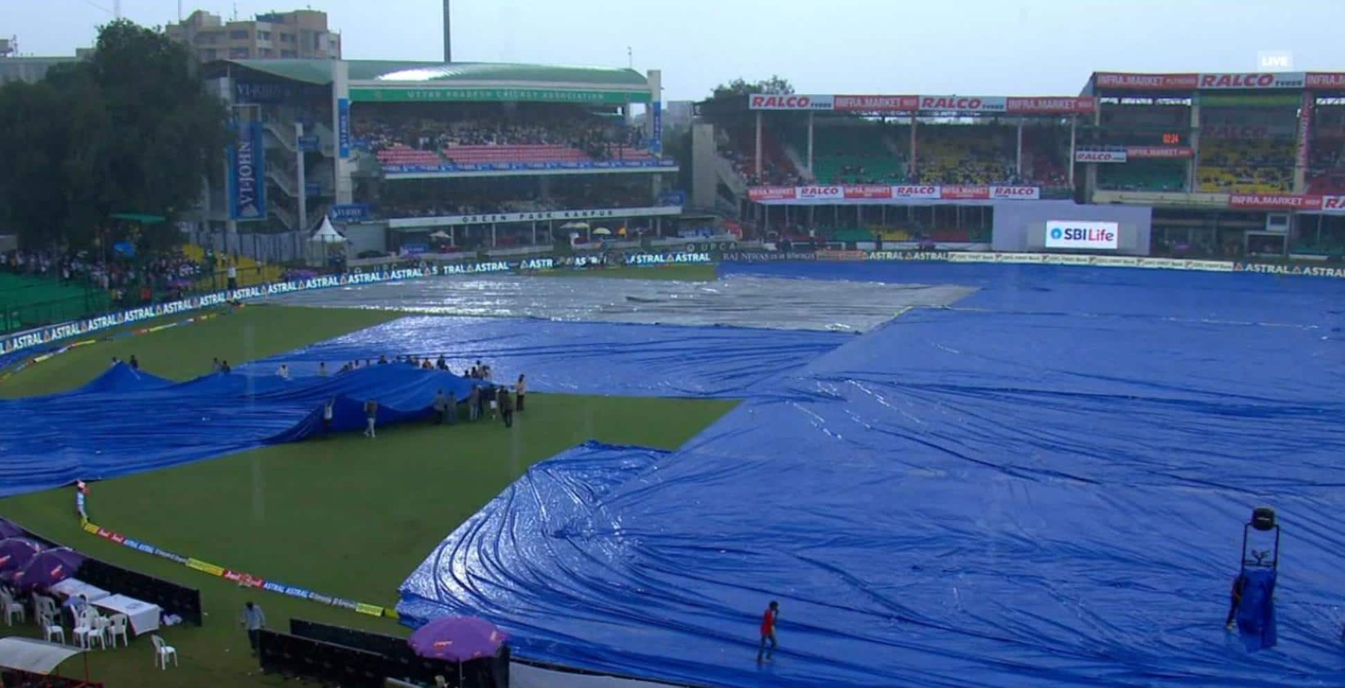 IND Vs BAN, Kanpur Test: Day 1 Likely To Be Abandoned As Rain Plays Spoilsport